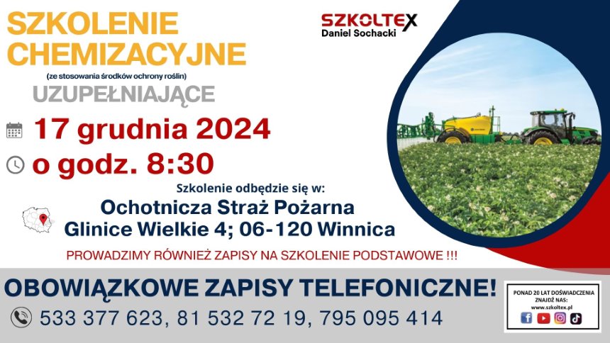 szkolenie chemizacyjne